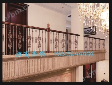 铸铝栏杆、铝合金扶手、立柱、阳台护栏定制