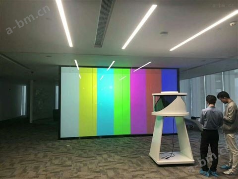 室内投影玻璃公司广告宣传墙之调光玻璃
