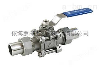 上海依博罗三片式活接对焊球阀  现货销售各种型号进口球阀