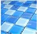 马赛克游泳池水池ktv会所 蓝色水晶玻璃马赛克瓷砖背景墙装修